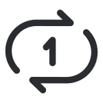 Repeate One SVG Icon